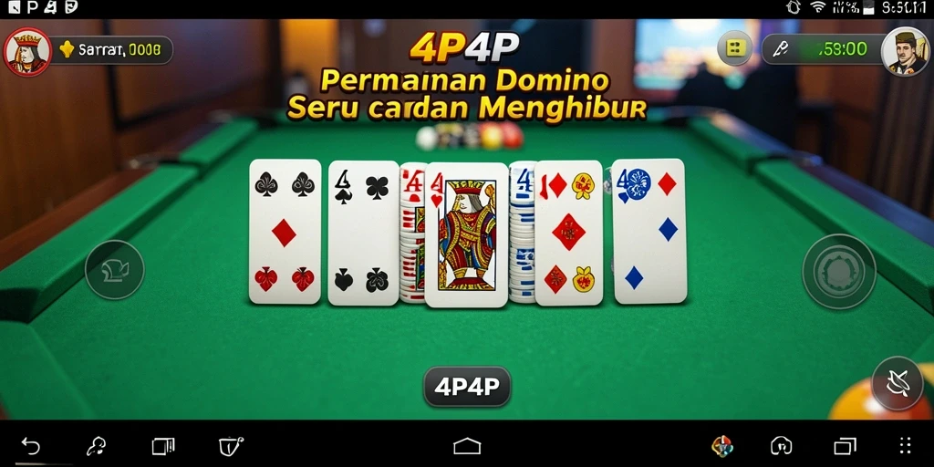 Screenshot dari gameplay menegangkan di 4P4P.