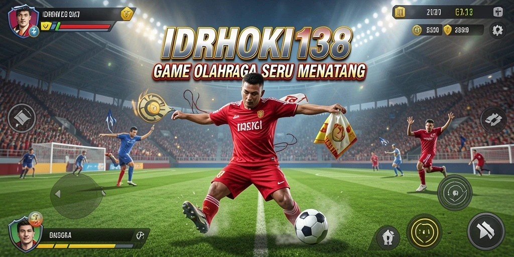 Tampilan gameplay seru dalam IDRHOKI138 dengan aksi olahraga yang mendebarkan.