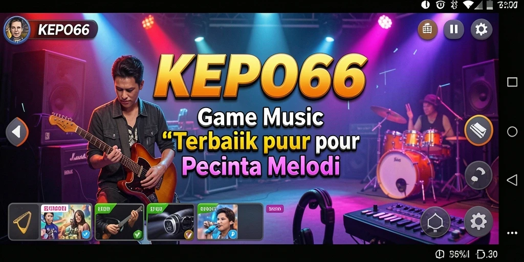 Tampilan gameplay KEPO66 yang seru dengan berbagai lagu.
