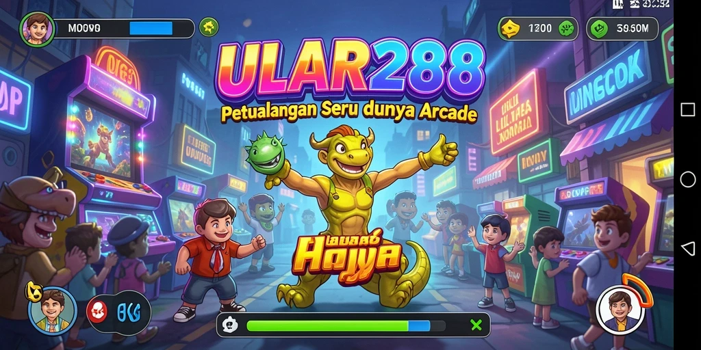 Tampilan gameplay seru ULAR288 yang penuh warna.